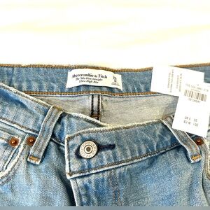 Abercrombie & Fitch high rise straight leg jeans